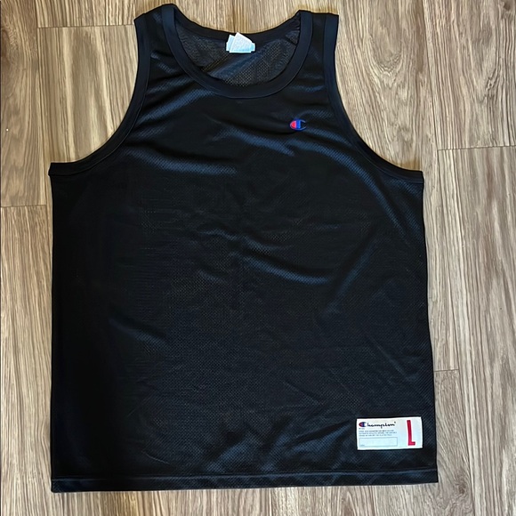Champion Tops - Champion Black Mesh Athletic Tank Top